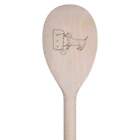 30cm 'Dog Drinking Beer' Wooden Cooking Spoon (SO00017486)
