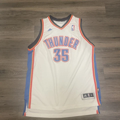 Adidas Youth Kevin Durant #35 Oklahoma City Thunder White Home Jersey Sz XL Cover