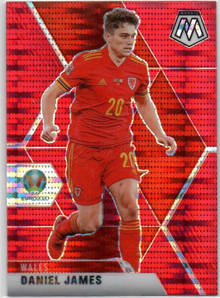 2020-21  Panini Mosaic UEFA Euro RED PULSAR #194 Daniel James WALES 49 - Image 1 of 1