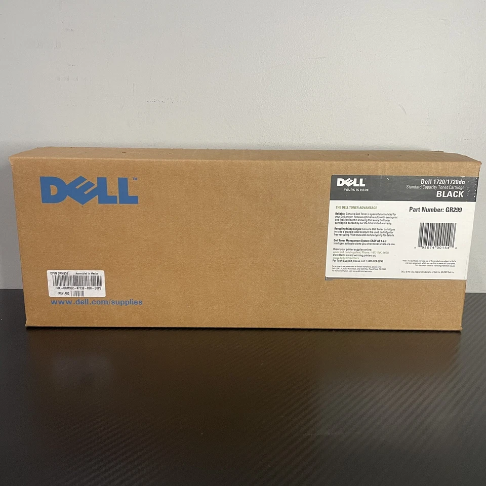 Dell 1720 / 1720dn Standard Capacity Black Toner Cartridge GR299 NEW Sealed Box - Image 1 of 2