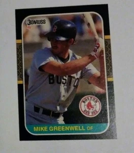 Tarjeta de béisbol Donruss novato Mike Greenwell de los Medias Rojas de Boston de 1987 #585 ¡Como nueva!¡! - Imagen 1 de 5