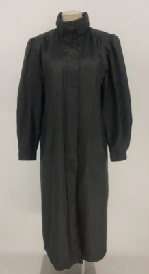 Gabardina de vestir Nordstrom Vintage Town Square negra larga 6P Foto 1 de 4