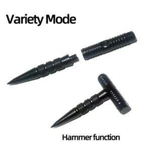 Kubotan Noir Aluminium Porte Clé - Imagen 1 de 3