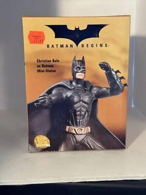 BATMAN BEGINS CHRISTIAN BALE MINI-STATUE DC Direct 4" Tall NEW - Image 1 of 4