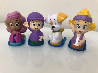 Lote de 4 figuras rodantes/deslizantes Bubble Guppies, Gil, Molly, Deema y cachorro difíciles de encontrar Foto 1 de 4