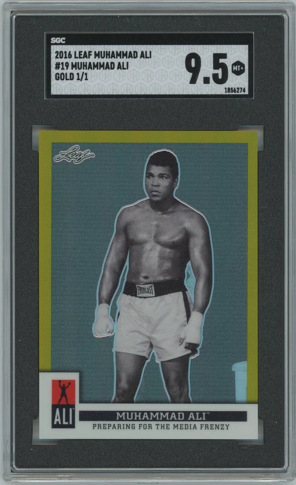 2016 LEAF GOLD 1/1 MUHAMMAD ALI MT 9.5 - Image 1 of 2