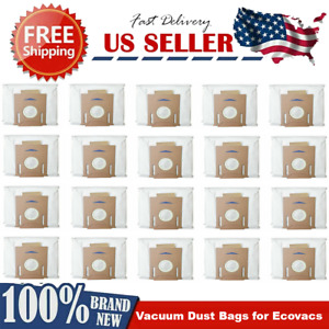 20 Pack Vacuum Dust Bags for Ecovacs DEEBOT OZMO T8+ Pro Power DX93 DX96 T9 T9+