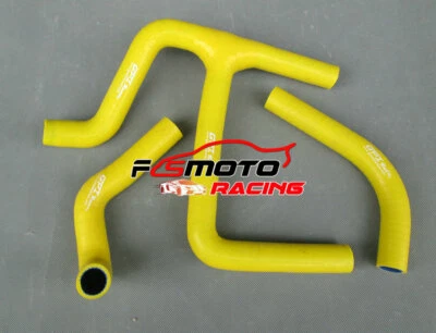 Manguera Y de radiador de silicona amarilla para Suzuki RMZ450 RMZ 450 2008-2017 2009 2010 Foto 1 de 4