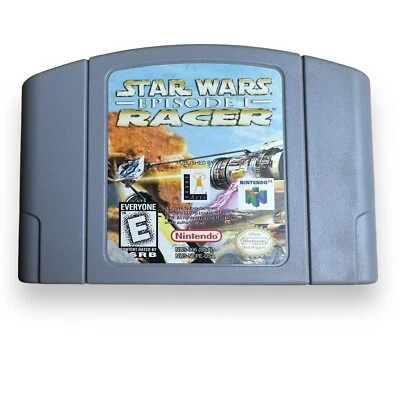 Star Wars Episode 1 Racer N64 (Nintendo 64, 1999) Authentic Cartridge Tested - Image 1 of 4