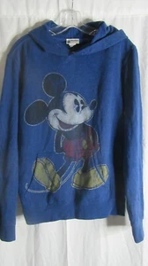 Disney Disneyland Parks Mickey Distressed Blau Hoodie Kapuzenpullover Damen S - Bild 1 von 5