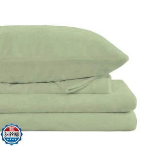 Viviland Plush Micro Fleece Queen Bed Sheet Set - Soft Fuzzy Polar Fleece Vel - Picture 1 of 5