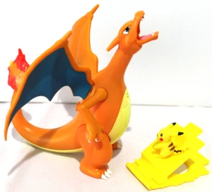 Pokemon Charizard Action Figure Deluxe 19cm w/ Pikachu Launcher Light Sound Move - Picture 1 of 24