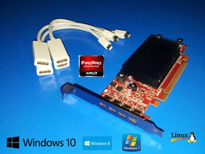 HP Pro 3000 3010 3130 3300 3400 3500 4-Monitor QUAD HDMI Video Graphics Card - Picture 1 of 2