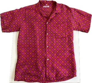 Vintage 1960s Mens Thai Silk Button Down Shirt - Picture 1 of 7