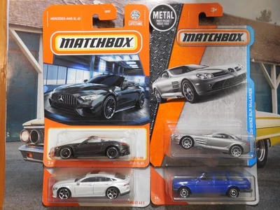 Matchbox Mercedes-Benz LOT 4 SLR McLaren AMG GT 63 S S123 WAGON AMG SL 63 CONVER - Image 1 of 4