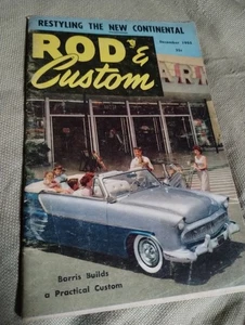 Revista Rod & Custom diciembre 1955 años 50 era atómica mediados de siglo efímera rara auto coche - Imagen 1 de 14