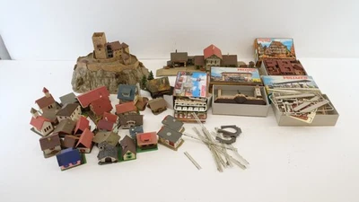 Model Railway N Bundle Buildings Kits Castle Houses etc. by Vollmer  - Image 1 of 4