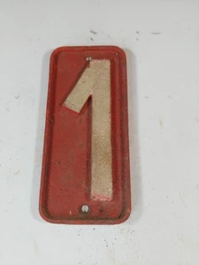 Vintage Cast Iron Door Number "1" - Picture 1 of 2