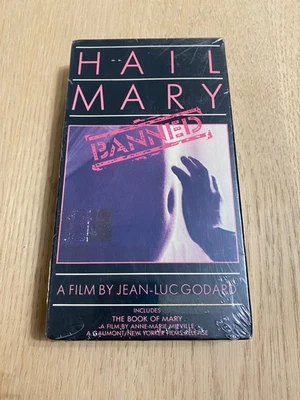 Hail Mary Banned VHS Jean-Luc Godard Film Resealed The Book of Mary Vestron - Image 1 of 4