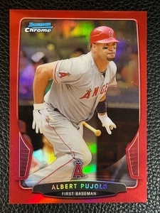 2013 Bowman Cromo Rosso Rifrattore #133 Albert Pujols /5 - Foto 1 di 2