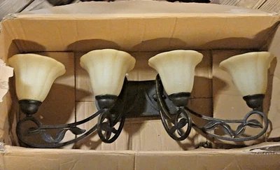 Progress Lighting Le Jardin 4-Light Espresso Transitional Vanity Light #P2969-84 - Image 1 of 4