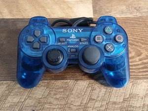 Controlador Sony PS2 PlayStation 2 DualShock OEM SCPH-10010 - Azul océano transparente - Imagen 1 de 8
