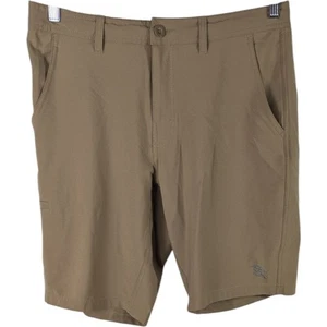 Da Hui Hybrid Beige Shorts Mens size 32 (Measures 34x11) Stretch Side Pockets - Picture 1 of 10