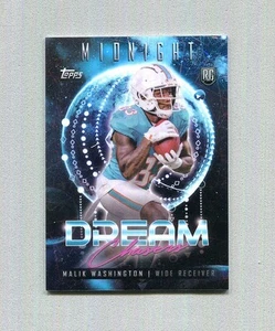2024 Topps Midnight Malik Washington Dream Chasers Black Light Rookie Insert 1/1 - Picture 1 of 3