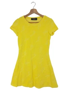 DSQUARED2 Vestido de manga corta Mujeres Vestido Talla EU 36 amarillo pálido - Imagen 1 de 6