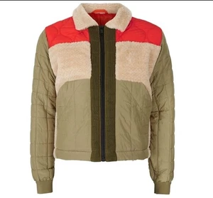 Chaqueta Harrington parcheada para hombre acolchada por Topman PVP £200. Nuevo con etiquetas - Imagen 1 de 6