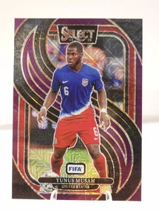 Yunus Musah 2024-25 Select FIFA Purple Mojo Prizm United States - Picture 1 of 2