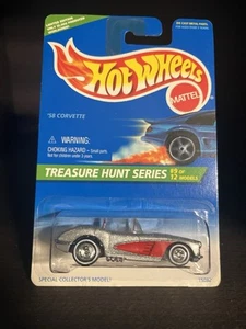 1996 Hot Wheels Treasure Hunt #436 '58 Corvette #9 of 12 NICE ! - Picture 1 of 1