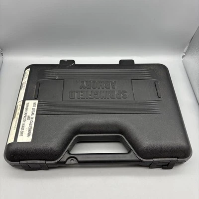 Springfield Armory XD-9 Factory Hard Plastic Pistol Empty Case Box Black - Image 1 of 4
