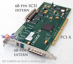 HP LSI SCSI LVD Controller LSI8955-66 A6828-6010 Ultra Wide 68-Pin PCI PCI-X 33 - Picture 1 of 1