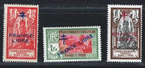 FRANCE   Very Fine MNH Stamps Overprinted " FRANCE LIBRE " - Picture 1 of 2
