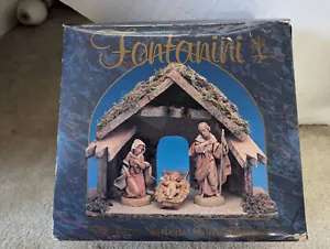 Roman Fontanini First Nativity set christmas italy 16 piece angel jesus cow mary - Picture 1 of 6