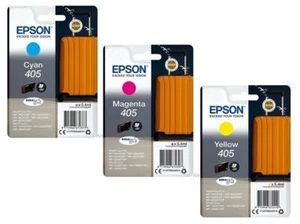 Epson 405, 405XL, Koffer Tintenpatronen, WorkForce WF-7835TWF, WF-7840TWF, KONVOLUT - Bild 1 von 13