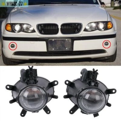 2Pcs Front Bumper Fog Lights Housing Fit For BMW 325i 325xi 330i 330xi 2002-2005 — 第 1/4 张图片