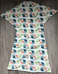 SLEEPING BABY Zipadee-Zip Sleeping Sack Fleece Large 12M-24M 2T Giraffe EUC!! - Picture 1 of 5