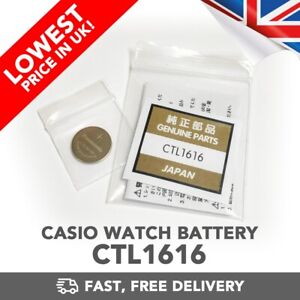 Casio CTL1616 CTL1616F Capacitor Battery (G-Shock) - New 2023 Stock - UK