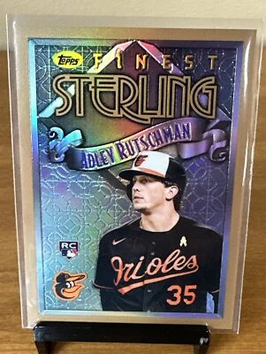 2023 Topps Finest Flashbacks #16 Adley Rutschman Refractor Orioles RC Rookie - Image 1 of 2
