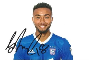 IPSWICH: GRANT WARD SIGNED 6x4 2017/2018 PORTRAIT PHOTO+COA - Picture 1 of 1