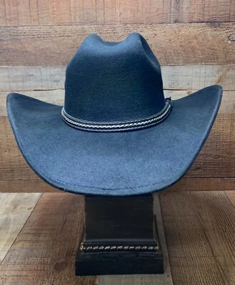Mens Rodeo Faux Felt Wide Brim Western Cowboy Hat Tejana Vaquero Texana Chihuahu - Image 1 of 4