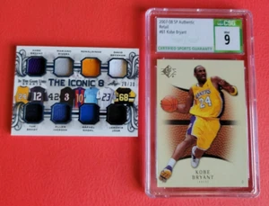 KOBE BRYANT TOM BRADY DAVID BECKHAM RAFAEL NADAL JAGR JERSEY CARD #20/30 + CSG 9 - Picture 1 of 3