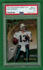 1997 BOWMAN'S BEST CUTS DAN MARINO PSA 10 GEM MINT DOLPHINS - Picture 1 of 1