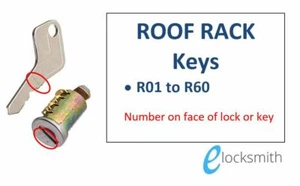 Fits Subaru Rola Roof Rack, Pod, Ski Rack, R - Series Key (ALL Keys R01 to R60) - Picture 1 of 5