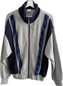 Track Jacke Trikotjacke Trainingsjacke Feinstrick 70er 80er true Vintage Retro - Bild 1 von 6