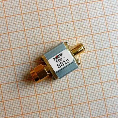 Filtro de paso de banda SAW dedicado GSM900 881 (868-895) MHz, ancho de banda 27 MHz, SMA Foto 1 de 3