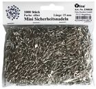 1000 mini safety needles silver small approx. 15 mm, safety needles, E90020