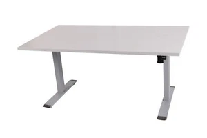 Schreibtisch elektrisch höhenverstellbar BxTxH: 120x80x(73,5-123,5)cm lichtgrau - Bild 1 von 2